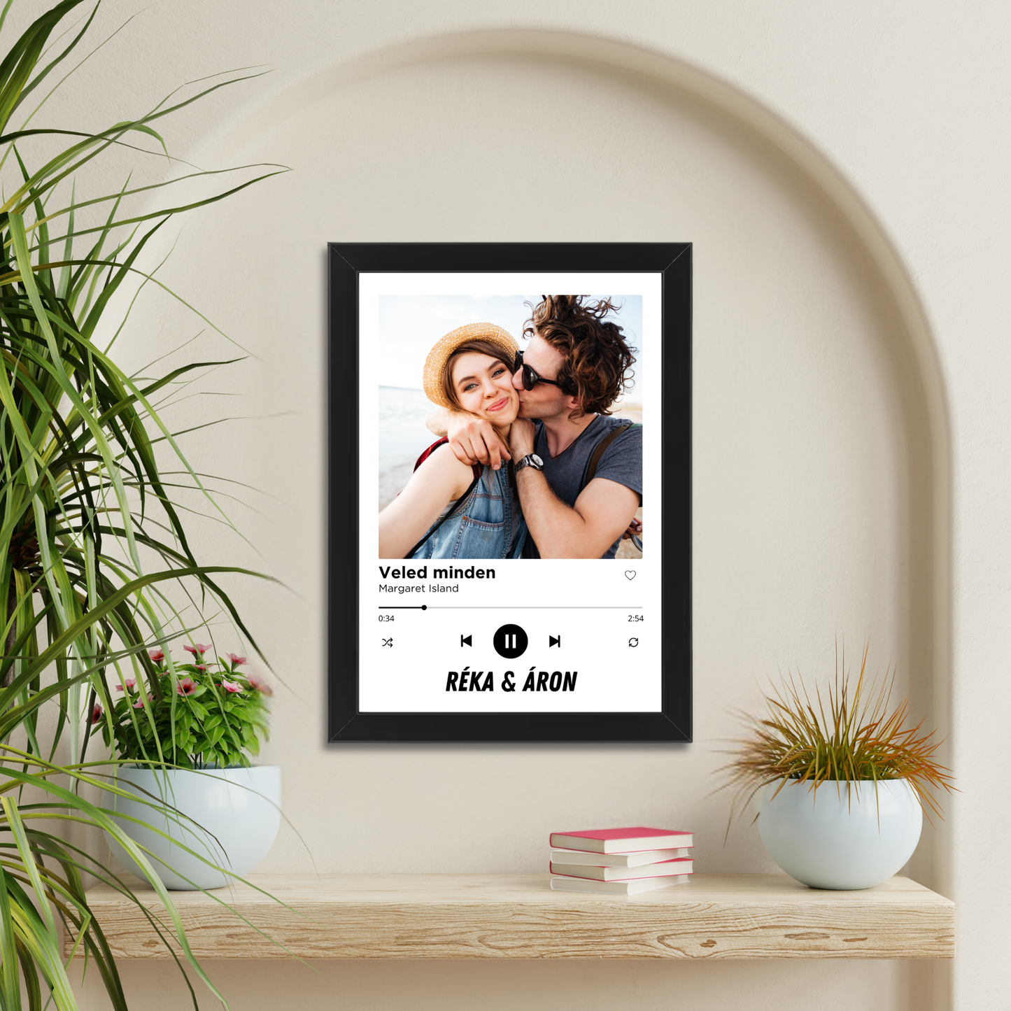 Spotify stílúsú egyedi fotós plakát - A közös dalunk