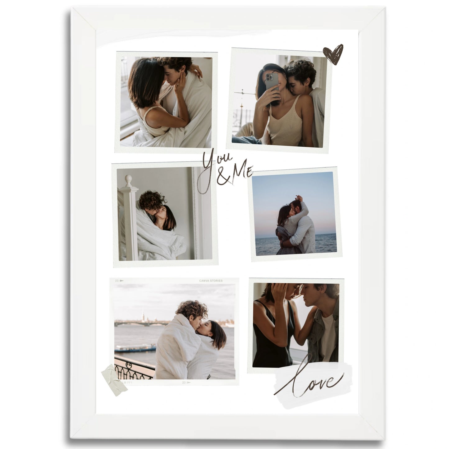 Retro fotós falikép - 6 fotóval